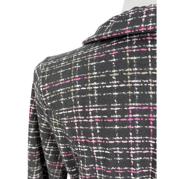 Y2K Self Esteem Ruffle Plaid Jacket Cardigan - Dark Academia Whimsigoth Coquette - Picture 11 of 16